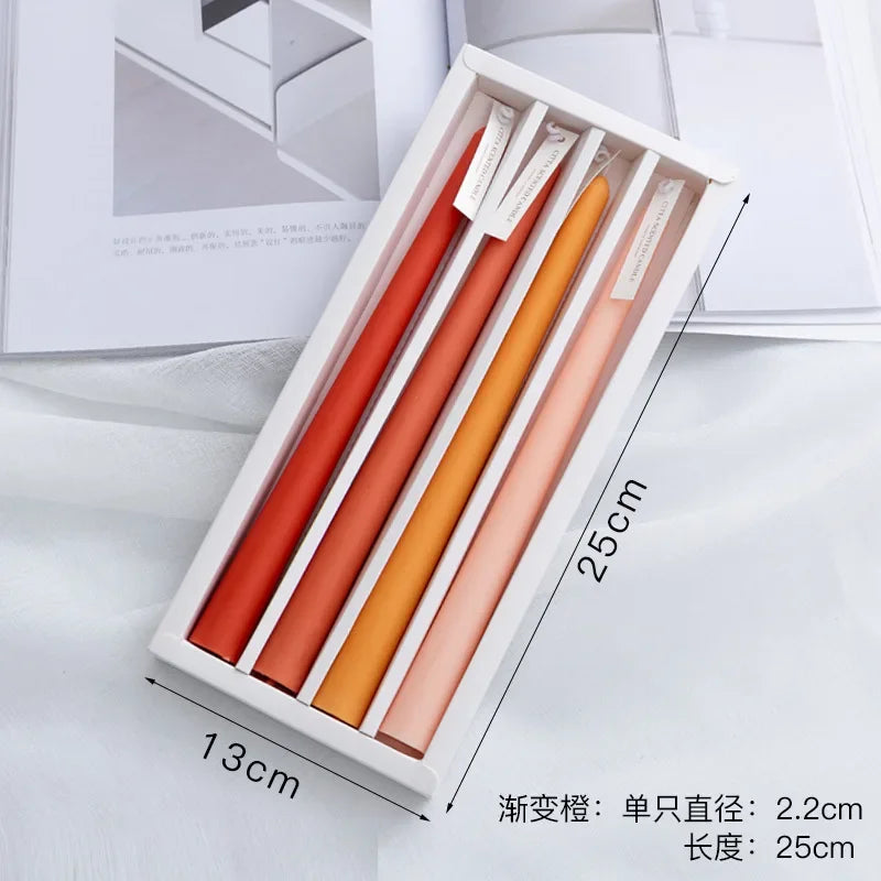 support bougie transparent moderne raisonné injection molding gradient couleur décoration ambiance
