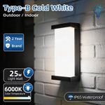 lampe murale led moderne ip65 étanche noir blanc 2492000lm 85265v