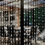 guirlande lumineuse led rose blanche jaune doré 300cm moderne télécommande usb