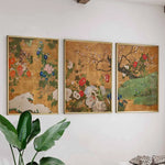 affiches art floral japonais paysage toile sans cadre maison salon chambre