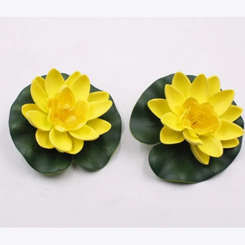 fleur artificielle flottante verte jaune rose blanche moderne mariage décoration intérieure ornement maison