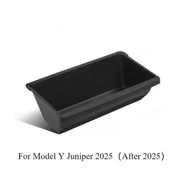 rangement sous siège voiture boîte rangement tpe noir minimaliste utilitaire fixe rails métalliques