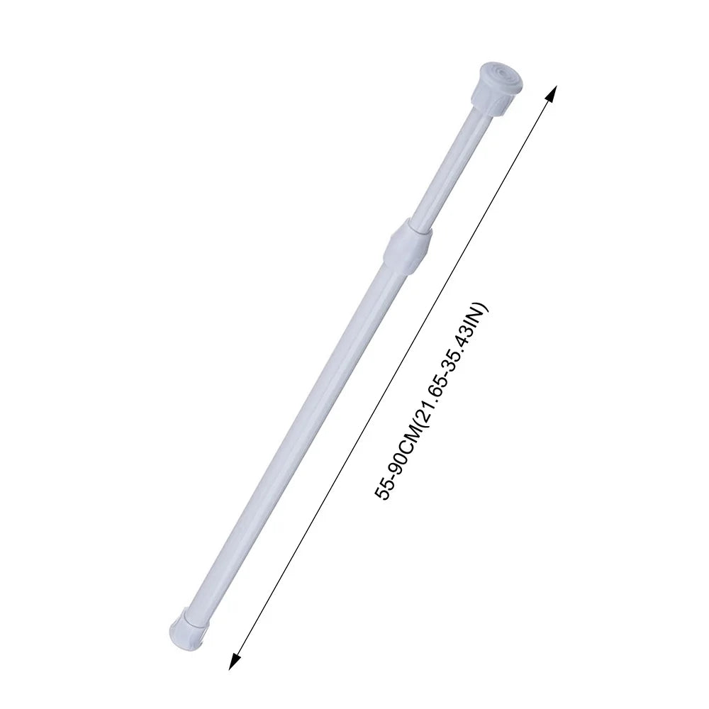 rideaux tringle métal réglable blanc moderne suspension garde robe cuisine 55cm 80cm