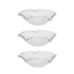 bougeoirs réutilisables transparents classique doré rond lisse bougies chandeliers