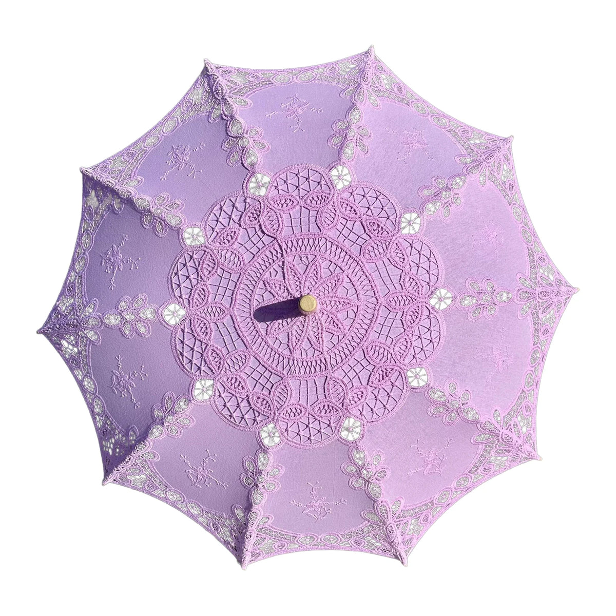 parapluie dentelle blanc vintage élégant poignée bois bleu vert mariage voyage