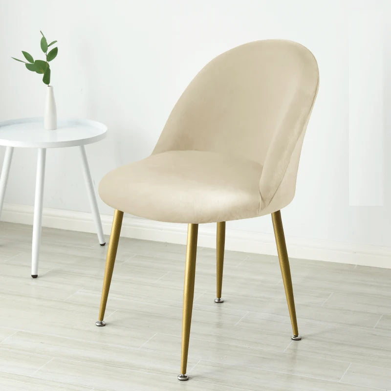 chaise moderne velours rose pâle vert foncé beige gris bleu turquoise pieds dorés assise