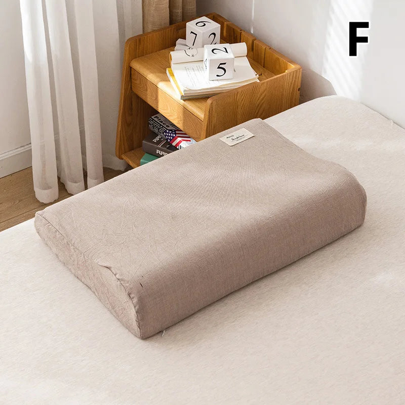 taie d'oreiller coton solide couleur rouge bleu gris vert rose moderne minimaliste 30x50cm 40x60cm