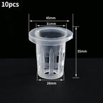 pots fleurs auto arrosants double couche absorption d'eau transparent moderne grille perforations couvercle