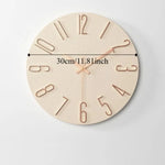 horloge murale bleu doré minimaliste fixation 30cm chambre coucher moderne numéros 3d opaques