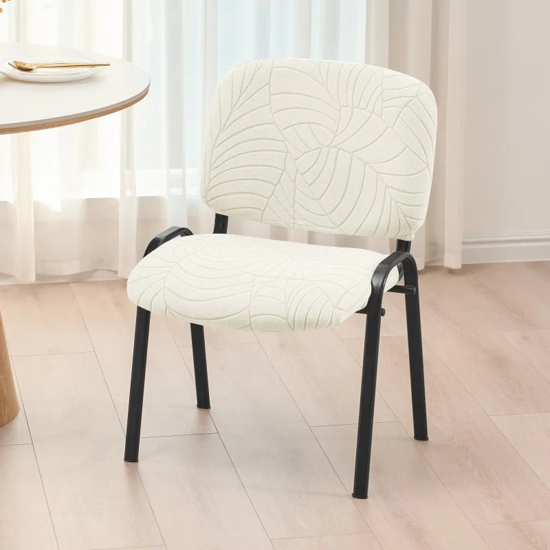 housses chaise polyester jacquard rayures modernes couverture chaise banquet gris clair ajustable protégeant universel