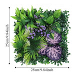 plantes artificielles feuilles vert rouge violet blanc modernes naturelles 25cm 25cm
