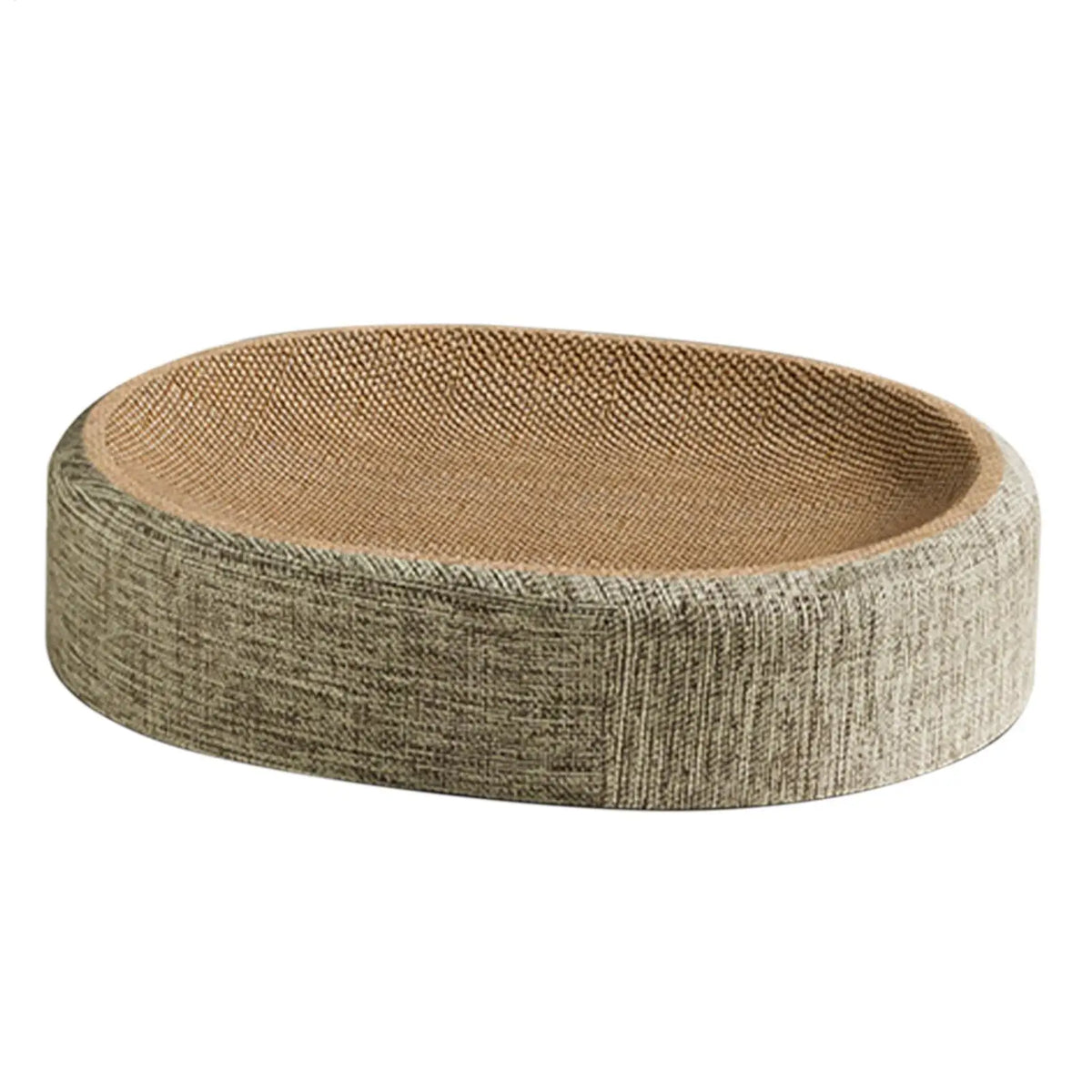 tapis grattage chat moderne texture bois sisal beige marron durable résistant