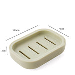support savon moderne plastique couleur beige vert clair gris portable couvercle salle bain