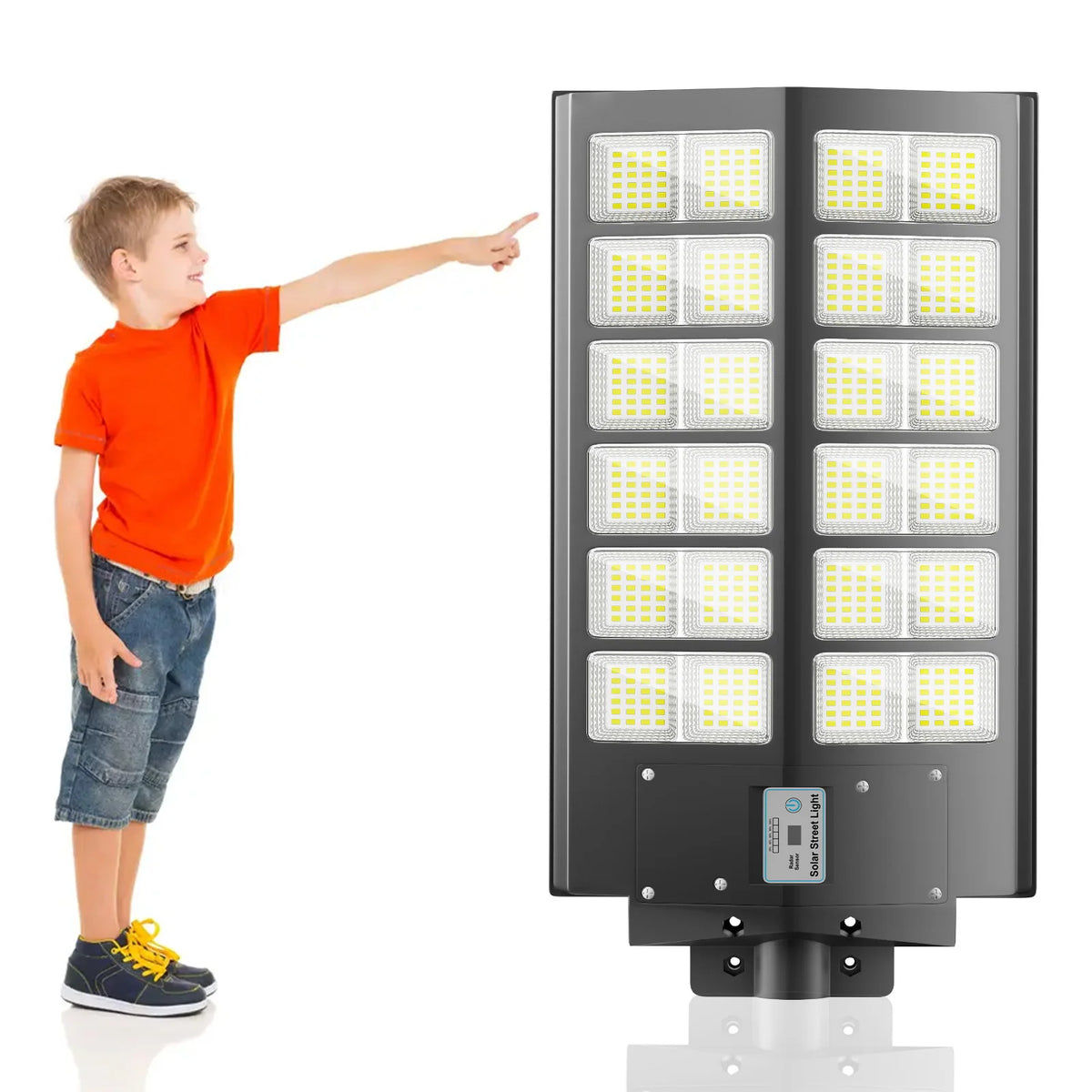 projecteur solaire led motion sensor ip65 contemporain facile sécurité extérieur jardin cour contemporain moderne