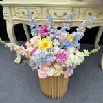 décoration intérieure fleurs artificielles soie rose décoration mariage anniversaire baby shower extérieur floral