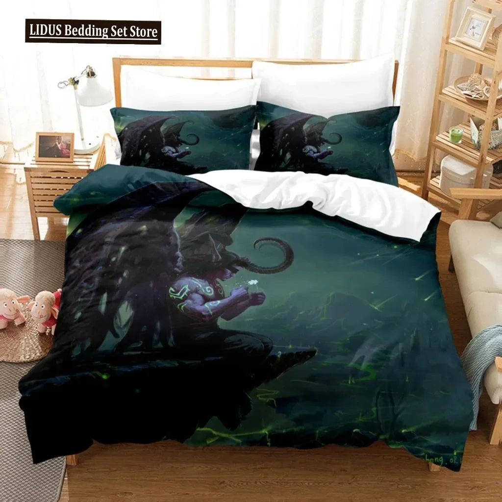 Parure de lit microfibre World of Warcraft chambre geek