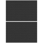 tapis protection induction silicone anti dérapant moderne motif géométrique noir 78x52cm