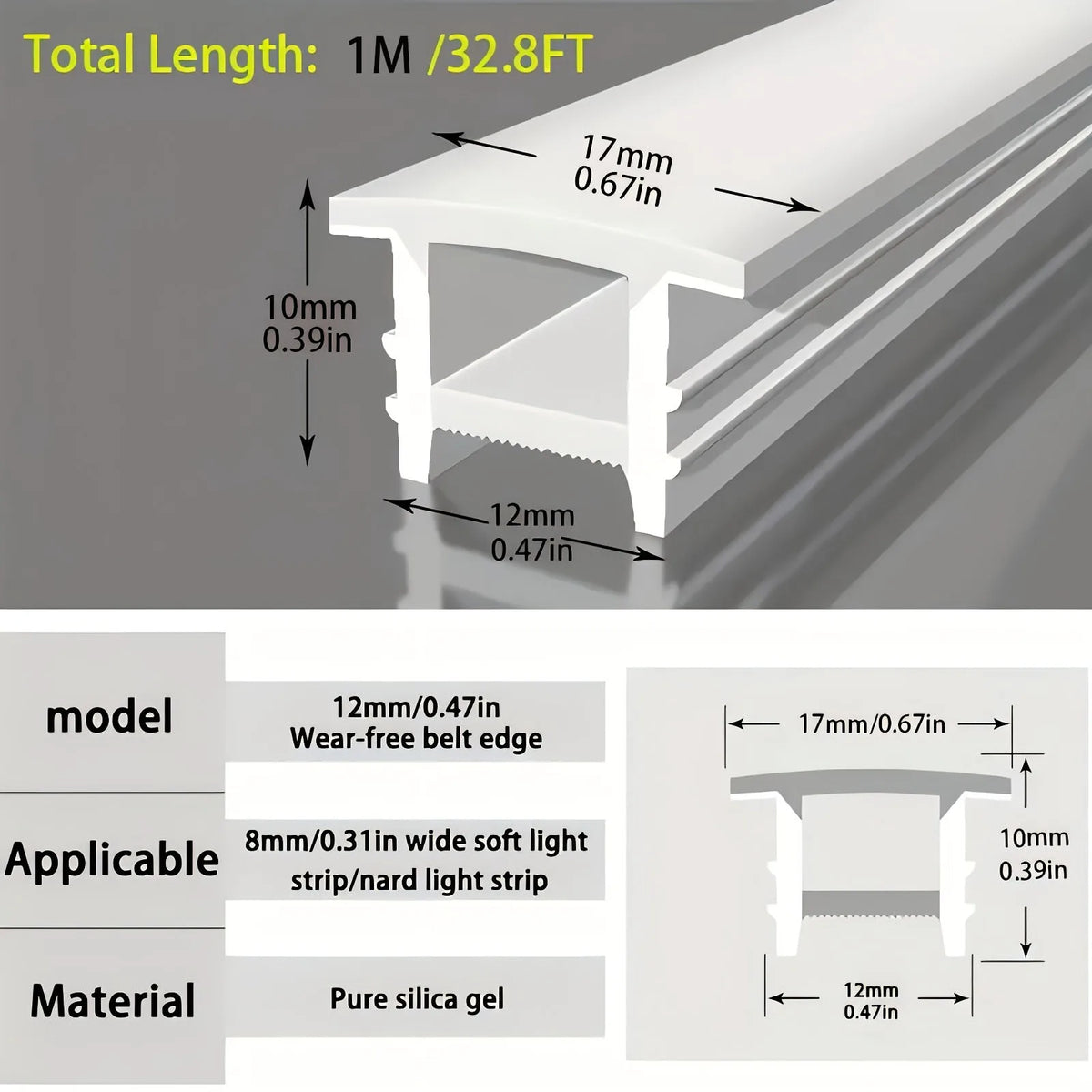 couverture silicone ruban led blanc moderne adhésif doux contemporain 1000cm 100cm 200cm