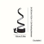 lampe table moderne spirale noir blanc orange réglable chambre salon