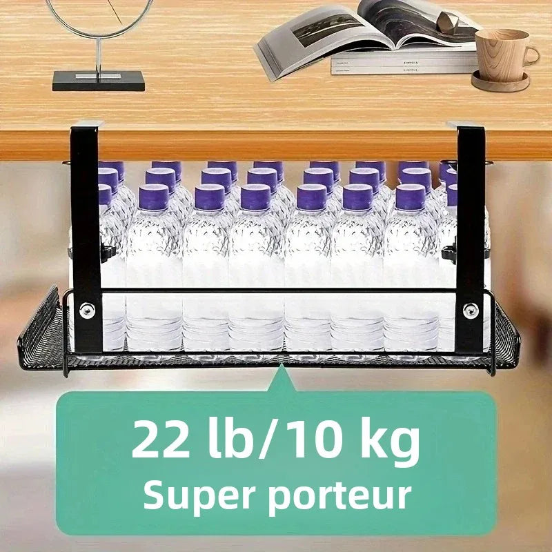Panier de bureau suspendu vue de dessus