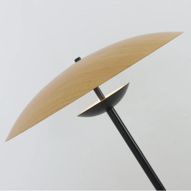 Lampe champignon verte dans une chambre à coucher