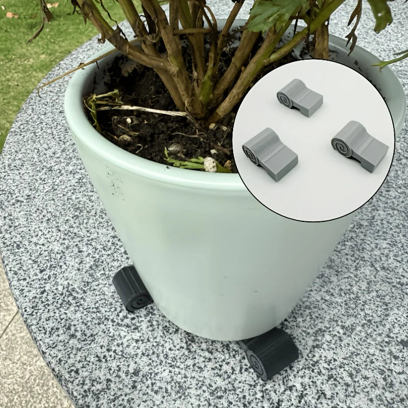supports pot fleurs gris rayures moderne adhésifs sans electricité contemporains pots plantes