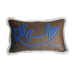 housse coussin brodée porc chien animaux motifs doux lit polyester coton respectueux environnement christmas