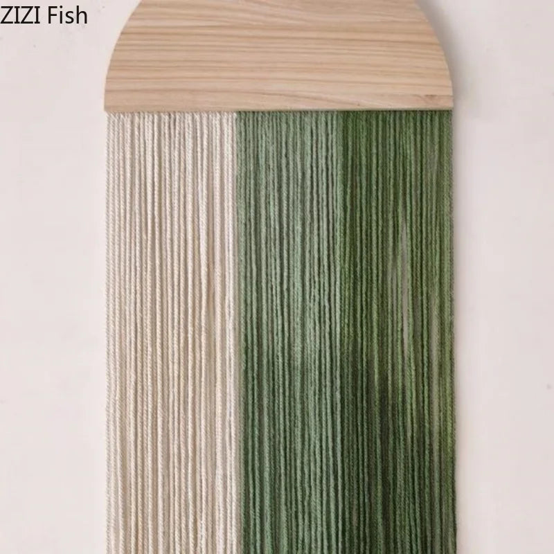 rideau franges vert moderne minimaliste textile opacité chambre salon decorationintérieur