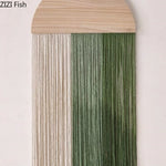 rideau franges vert moderne minimaliste textile opacité chambre salon decorationintérieur