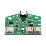lampe tactile usb charge batterie led protection yeux module électronique vert interface tactile bleu