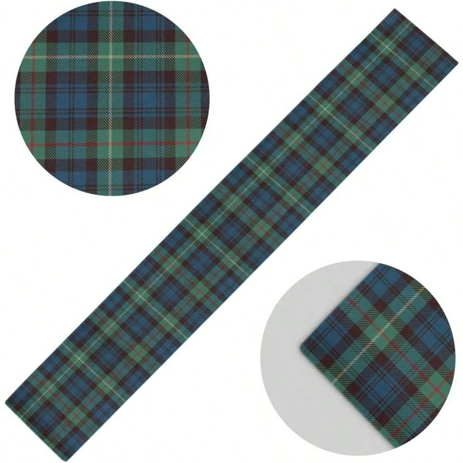 nappe tartan bleu rouge intérieur rustique décoration noël halloween automne Thanksgiving mariage