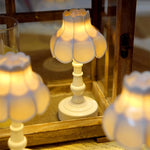 lampe decorative vintage mini led rose blanc telephone comparaison taille