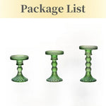 support bougie verre rose vert motif diamant décoration table mariage classique objet déco maison