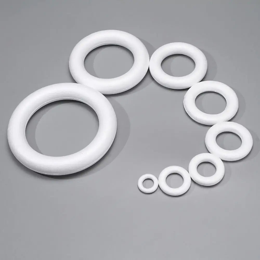 anneau mousse polystyrène blanc durable décoration mariage 10cm 12cm 15cm 20cm 5cm 7cm 8cm