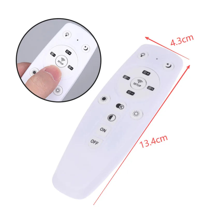 télécommande intelligente sans fil blanc moderne boutons on off setup indicateur lumineux