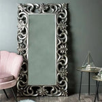 Miroir vintage cadre polyuréthane effet bois