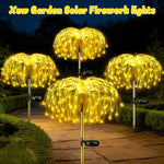 lumière solaire jardin blanc feu d'artifice moderne tringle fixée led jamais éteinte
