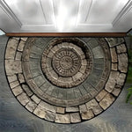 tapis d'entrée multicolore mosaïque antidérapant motif géométrique moderne classique