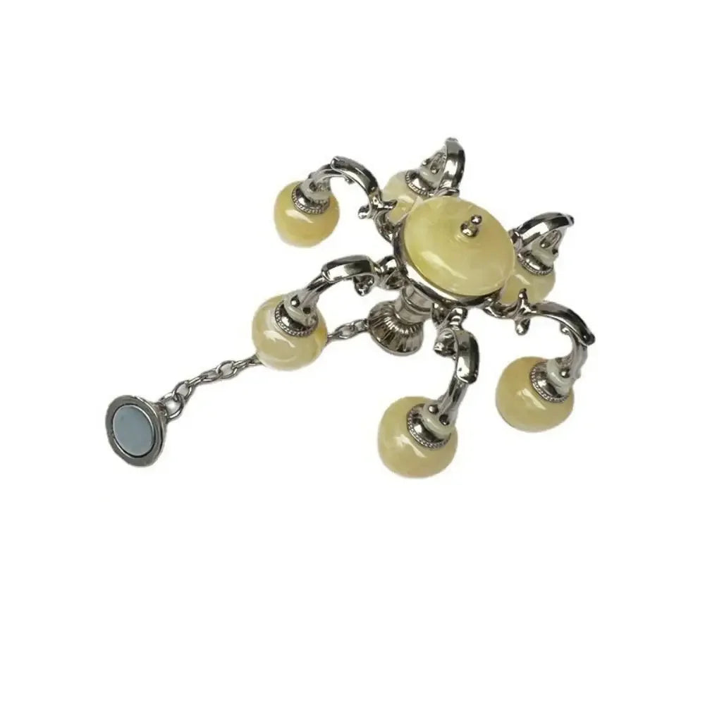 lampe table classique or blanc métal tissu 14ans+ miniature abat jour base