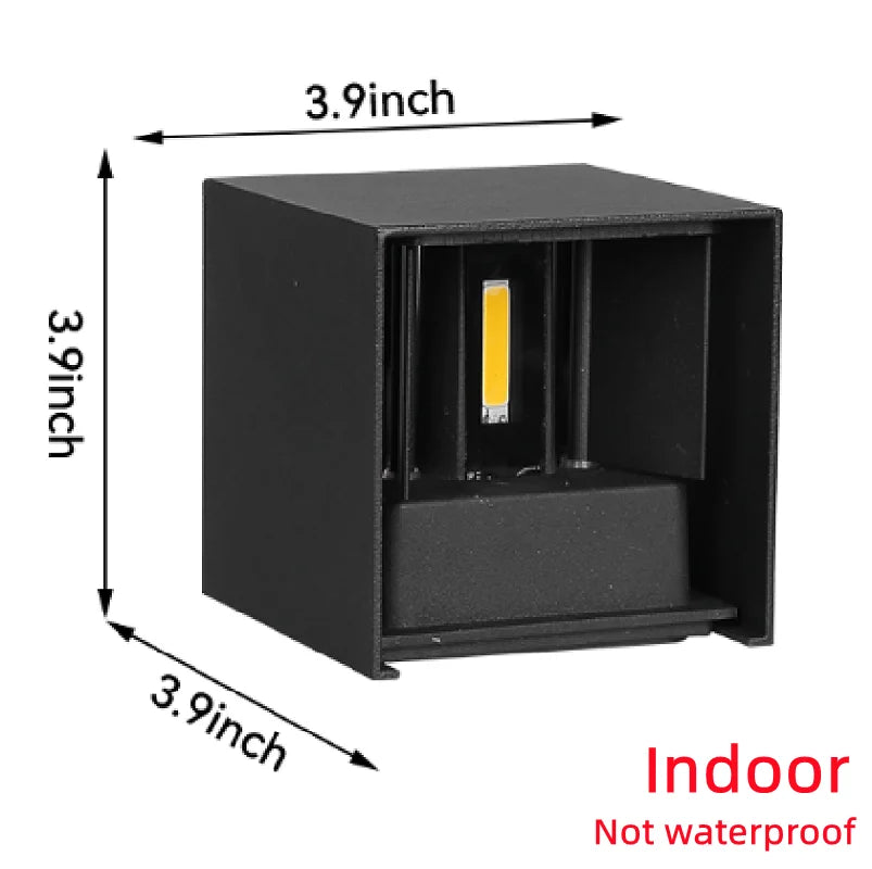 applique murale led moderne noire 12w minimaliste facile chambre salon