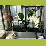 bac fleurs moderne acier inoxydable lisse opaque simple extérieur intérieur plante succulente décoration balcon