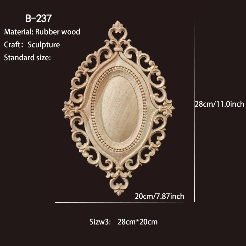 décoration murale bois sculpté floral classique baroque tableaux vintage