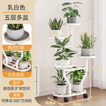 support plantes métal moderne niveaux noir blanc doré vis fixations