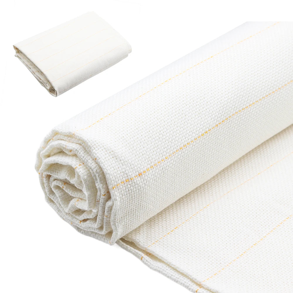 tissu coton absorption bricolage filet simple brossé rayures jaunes blanc opacité texturé