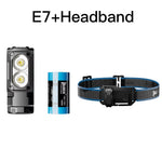 lampe torche rechargeable 1800 lumens modes ipx8 type alliage aluminium noir moderne compact clip