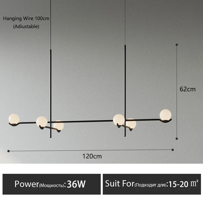 suspension lumineuse moderne led noir blanc verre dépoli haute qualité éclairage intérieur minimaliste