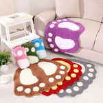 tapis sol doux absorbant traces pieds motif moderne couleur gris violet rose vert rouge