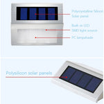 lampe solaire murale extérieure led moderne argentée noire blanche adhésive jardin patio