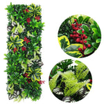 décoration murale plantes artificielles feuilles roses variées moderne intérieur vert rose jaune blanc rouge
