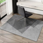 tapis moderne gris noir motif géométrique antidérapant intérieur salon chambre maison décoration
